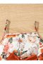 Girls Floral Print Bow Cami Dress and Ruffled Bolero Set - 6