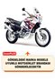 Motorcycle Tarpaulin Compatible with Honda Xrv 750 Africa Twin Rear Bag and Security Lock (Black Color) - 2