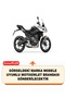 Triumph Tiger 660 Lock and Rear Bag Compatible Motorcycle Tarpaulin (Grey Color) with Connection Buckle - 2