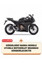 Honda Cbr 500R Lock Compatible Motorcycle Tarpaulin (Grey Color) with Connection Buckle and Elastic - 2
