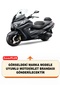 حقيبة خلفية Sym Maxsym 600i ABS وقماش دراجة نارية متوافق مع قفل الأمان (لون أسود) - 2