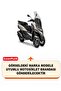 Piaggio Mp3 530 Rear Bag and Security Lock Compatible Motorcycle Tarpaulin (Black Color) - 2