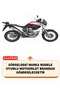 Motorcycle Tarpaulin Compatible with Honda XL 700 Transalp Rear Case and Security Lock (Black Color) - 2