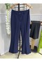 Flare Leg Fabric Trousers