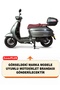 Falcon Martini 125 Rear Bag and Security Lock Compatible Motorcycle Canvas (Black Color) - 2