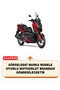 Yamaha X-Max 125 Abs Rear Bag and Security Lock Compatible Motorcycle Canvas (Black Color) - 2