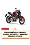 Motorcycle Tarpaulin Compatible with Honda Cbr 650 R Rear Bag and Security Lock (Black Color) - 2