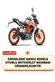 Ktm 200 Duke Abs Lock and Rear Bag Compatible Motorcycle Tarpaulin (Grey Color) with Connection Buckle - 2