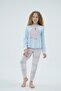 8887 Girl's Printed Pajama Set