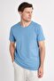 Unisex 5-Pack Black-White-Stone-Blue-Grey Slim Fit Slim Fit 100% Cotton Crew Neck T-Shirt - 2