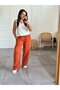 Elastic Waist Wide Leg Muslin Trousers - 4