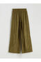 Lcwaikiki Classic Green Elastic Waist Embroidered Women's Trousers - 2