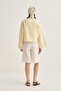 Women's Organic Cotton V-Neck Short Blouse Butter - 7