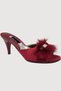 Women's Burgundy Heeled Feather Stone Detailed House Slippers Daily Dowry Gift Vr.Gc.01.T75.Y19 - 6
