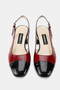 Women's Bordo Black Khaki Natural Leather 34-35-41-42 Number Thick Heel Back Open Shoes - 4