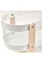 Desktop Organizer, White, 50X16X17 cm Depth: 16 cm Width: 50 cm Height: 17 cm - 5