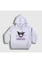 Unisex Kids White Ribbons Kurami Kurami Hooded Sweatshirt 569238Tt