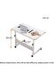 Over-Bed Tables, Rolling Bed Table Mobile Laptop Table Height Adjustable Side Table with 4 Lockable - 3