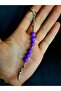 Purple Bead and Zulfiqar Sword Detailed Keychain - 2