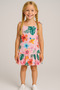 3 Pieces Summer Printed Lycra Girl's 3-Piece Dress - 5