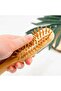 Mini Bamboo Hair Brush – Portable Detangling & Scalp Massage bamboo hair brush, Wooden - 8