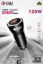 U&I Dual USB & Type-C Port Car Charger Black - 2
