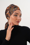 Patterned Buckle Bonnet Hijab Bonnet Daily Use Bonnet Shawl Scarf - 5