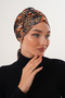 Patterned Buckle Bonnet Hijab Bonnet Daily Use Bonnet Shawl Scarf - 4