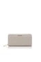 Women's Quina25 Large Zip Around Wallet (Beige)