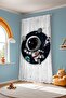 Adventurer Little Astronaut Patterned Children's Baby Room Background Curtain (Single Wing Pricing) - 4
