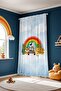 Jeep Li Rainbow Safari Patterned Children's Baby Room Background Curtain (Single Wing Pricing) - 4