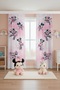 Ballet Dancer Minnie Patterned Children's Nursery Drapery Curtain (Single Panel Pricing) - 2