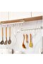 40cm Wall Mounted Cookware Rack with 7 S-Hooks, Versatile Kitchen Wall Organizer - 4