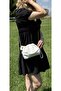Women's Soft Leather Chain Strap Hand and Shoulder Bag - 2