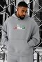 3 Yarn Combed Cotton Palestine Printed Oversized Sweatshirt
