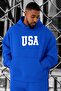 3 Yarn Combed Cotton Usa Printed Oversized Sweatshirt