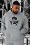 3 Yarn Combed Focus Freedom Printed Oversized Sweatshirt