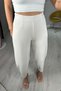 Women's Elastic Waist Balloon Trousers with Clamp Detail - 2