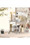 2-Tier Clear Bathroom Organizer with Dividers, Under Sink Pull-Out Cabinet Storage for Home - 6