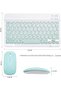 Ultra-Slim Bluetooth Keyboard and Mouse Combo Rechargeable Portable Wireless Keyboard Mouse Set Comp - 2