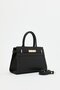Braided Bag with Metal Accessories Black