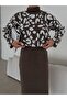 Speckled Full Fisherman Skirt-Sweater Women's Knitwear 2-Piece Set - 7