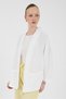 White 100% Cotton Pocket Muslin Kimono 8065A