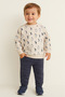Boys Printed Sweatshirt & Joggers Set - 2-Piece