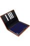 Leather Portfolio for Men and Women, Document File Folder Organizer Padfolio with A5 Note - 2