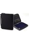 Leather Portfolio Padfolio with Zipper, Important File Document Organizer Case, Folders w - 6