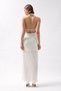 Shawl Collar Lycra Stretch Fabric Low-Cut Detailed Women's Maxi Evening Dress 52225052 - 6