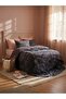 Soft Life Toppeto Double Cotton Satin Duvet Cover Set – Navy Blue - 2