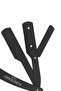 Fontenay Razor Blade Attachable Steel Beard Razor with Cover - Stainless Matte Black - 5