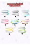 School Label Pen Notebook Label Custom Name Writable Label Set Set05 - 2